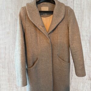 Aritzia Cocoon Coat Light Grey